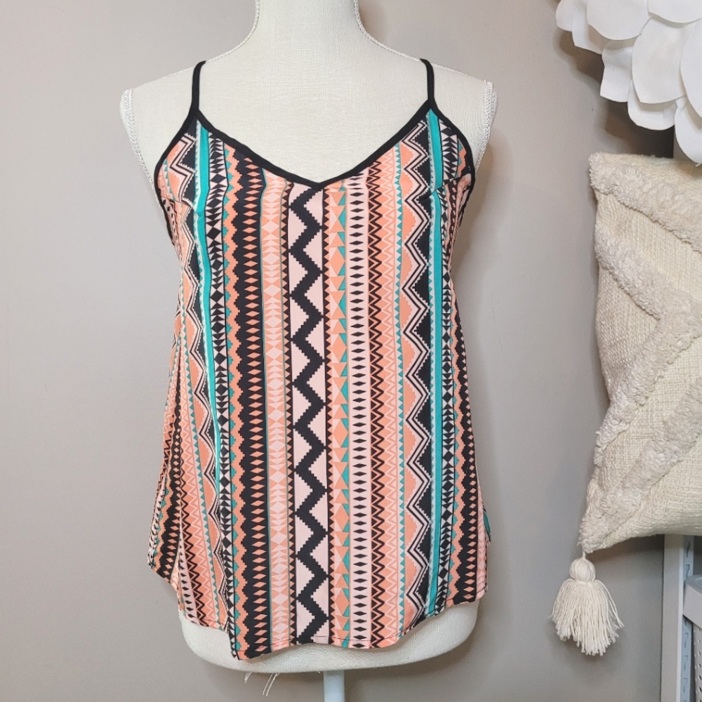 Vesique tank boho strappy